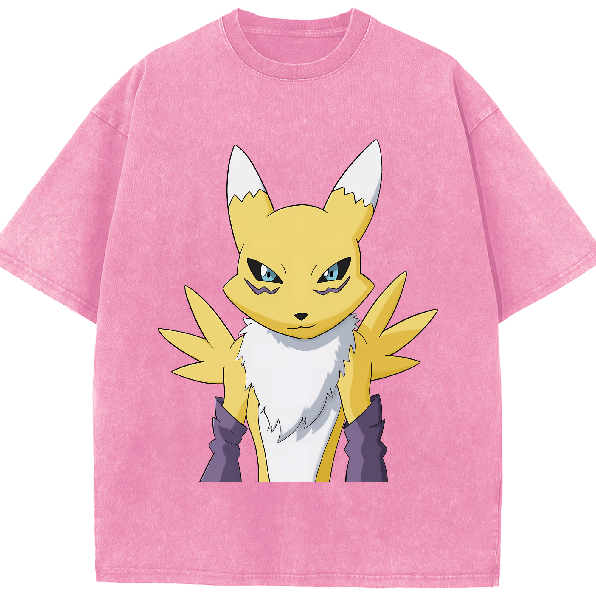 （画像用） Digimon デジタルモンスター/デジモン 綿100% ヴィンテージ風 半袖Tシャツ（フロントプリント）